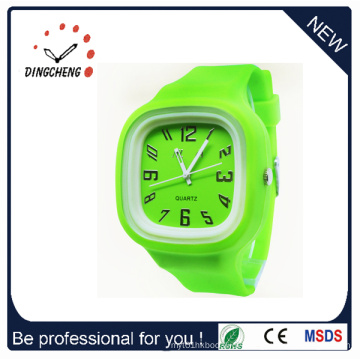 Silikon-Grün-Charme-Uhr-Gelee-Armbanduhr (DC-980)